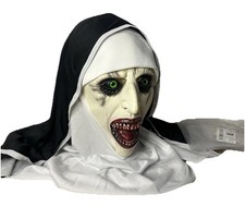 New Big Teeth Scary Nun Full Face Halloween Mask Adult One Size