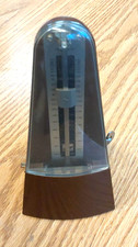 Vintage Seiko Mechanical Metronome Pyramid Style Brown - Fully Working W/ Bell C