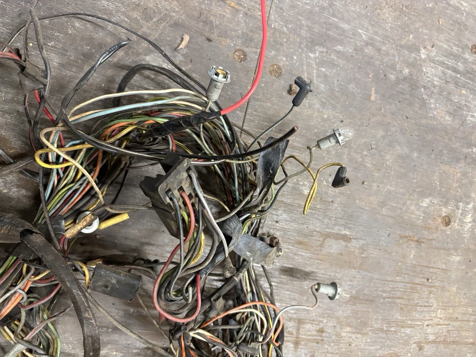 66 1966 FORD Galaxie Galaxy Dash Gauge Fuse Panel Wire Harness Bulkhead Wiring - Image 4 of 4