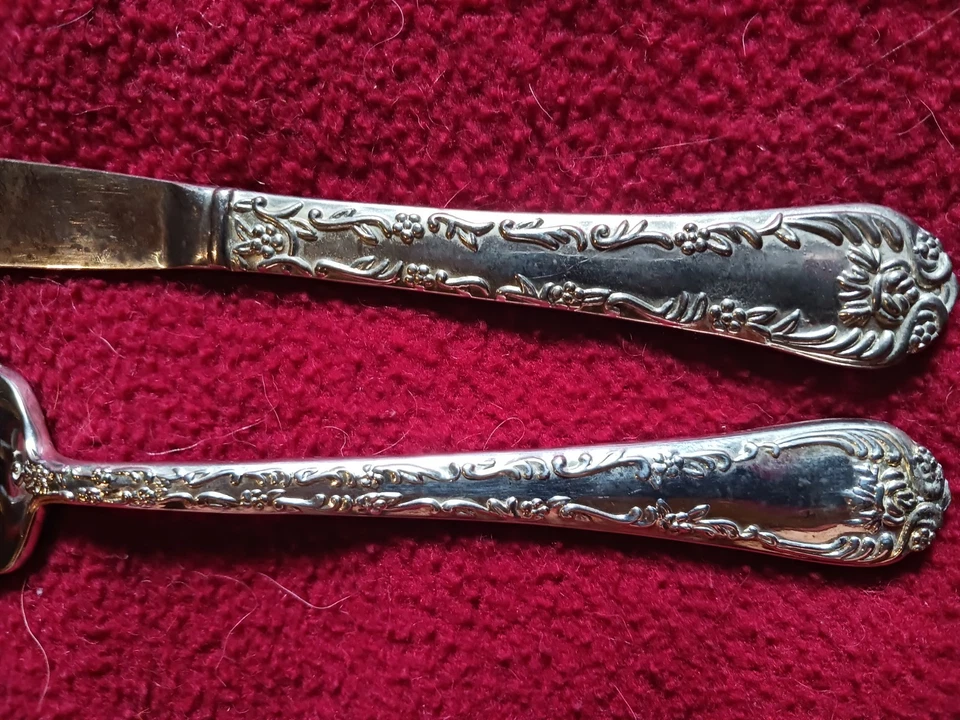 W.M. Посеребренные столовые приборы Rogers & Son ENCHANTED ROSE 47 штук - Изображение 3 из 3