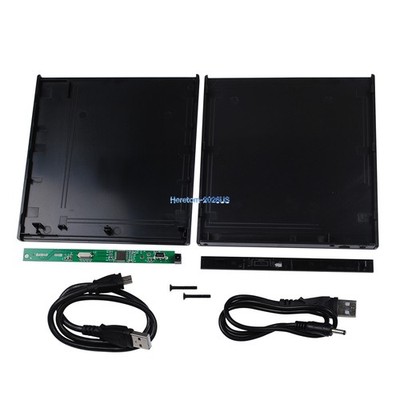 USB 2.0 External Enclosure Case Caddy For 9.5mm SATA CD / DVD ROM Optical Drive