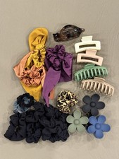 Hair Accessories Lot Claw Clips Scrunchies Ponytail Holder Hair Ties Bundle