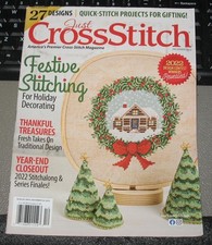 Just CrossStitch Festive Stitching Christmas Cross Stitch Magazine Dec 2022