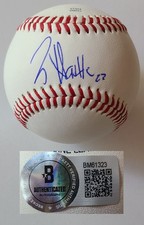 Josh Hartle Signed Auto NCAA Championship Baseball BAS Holo Wake Forest Clevelan