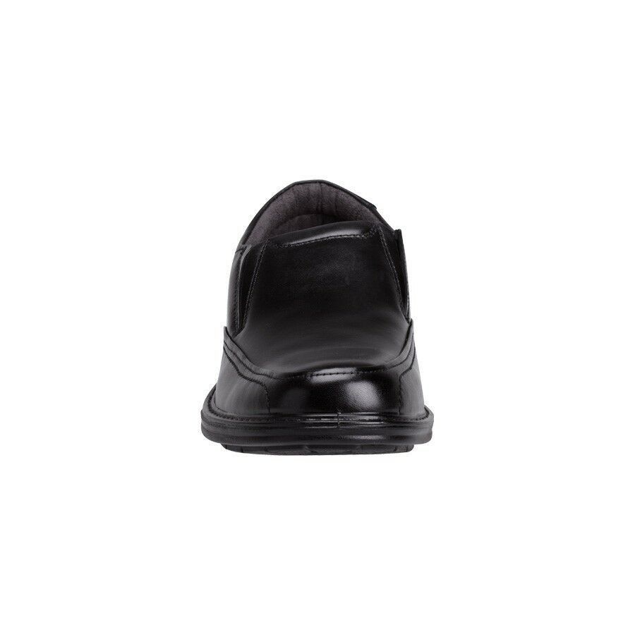Hush Puppies Men\'s Classic Black Slip-Ons Mens Hush Puppies Transit Extra Wide Men Black Leather Work  main image 2