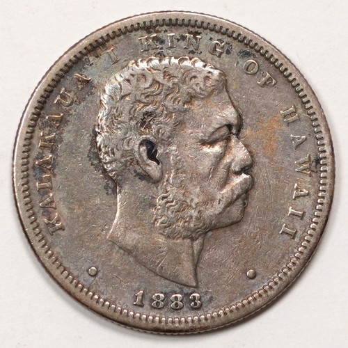 1883 Kingdom of Hawaii Half 1/2 Dollar - King Kalakaua I