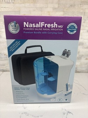 NasalFresh MD Powered Nasal Irrigation System w Case Open Box