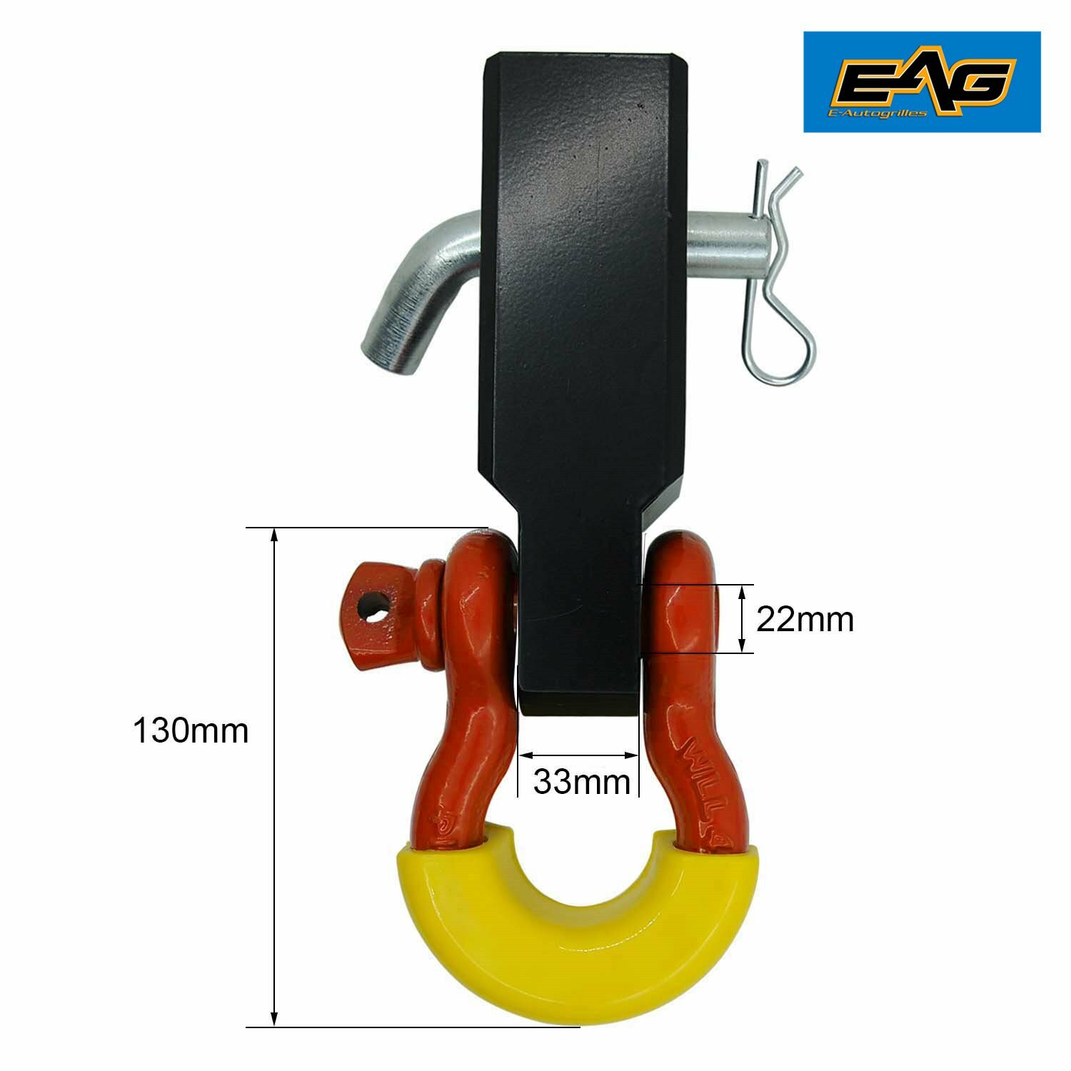 3/4" DRing Shackle Hitch Receiver Universal Tow Hook Trucks SUV Bracket 2" Pin eBay