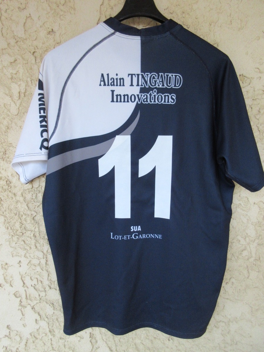 Maillot rugby SUA AGEN porté n°11 FORCE XV vintage shirt rare