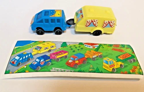 Kinder Surprise K93 20 SUV / 4x4 with Caravan + Paper - Rare Vintage Kinder 1993 - Picture 1 of 4