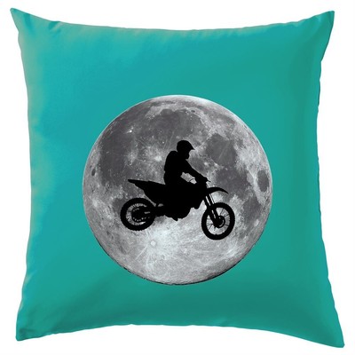 Motorcross Moon - Cushion - Motorbike Moto X Motor Cross Bike Racing