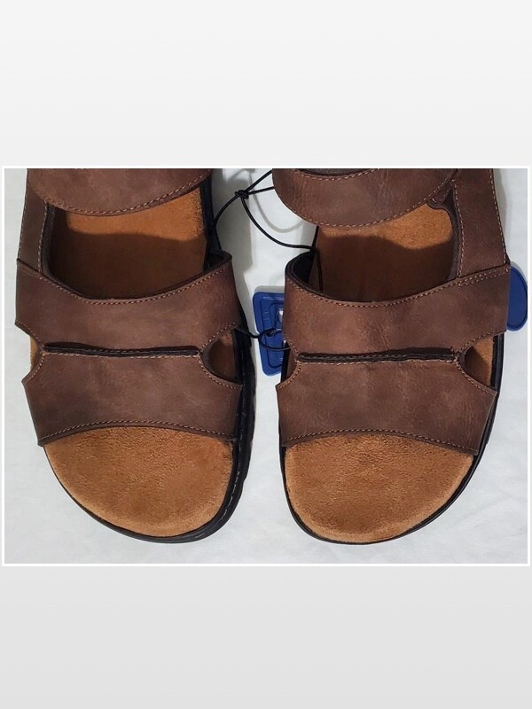 New Men Brown Fisherman Sandals Hiking Shoes Dr. Scholls  display picture 2