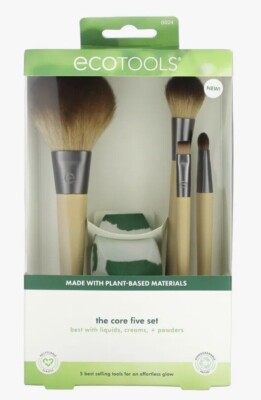 ECOTOOLS-The Core 5-Set: Powder, Cheek, Shadow Eyeliner & Perfecting Blender-NOB