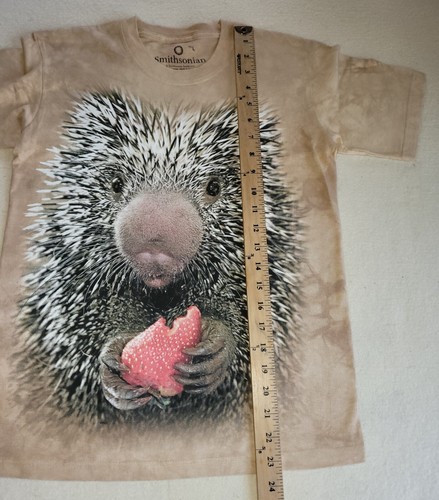 Smithsonian Kids Lg T-Shirts NH Gift Shop Tiedye Tye dye Unisex Porcupine New - Picture 4 of 6