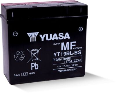 Yuasa Maintenance Free YT19BLBS 12 Volt Battery For BMW R1100R 1994-2000