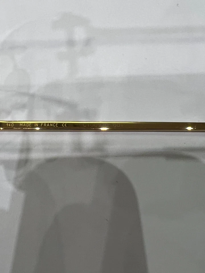 Cartier Eyeglasses CT0092O 001 C Decor 53-19-140 (Gold) - Image 4 of 4