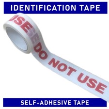 DO NOT USE self-adhesive marking tape - Heavy-duty TWININATE grade