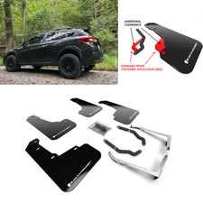 Rally Armor Black w/ White Logo Mud Flaps for Subaru XV Crosstrek & Lifted 18+