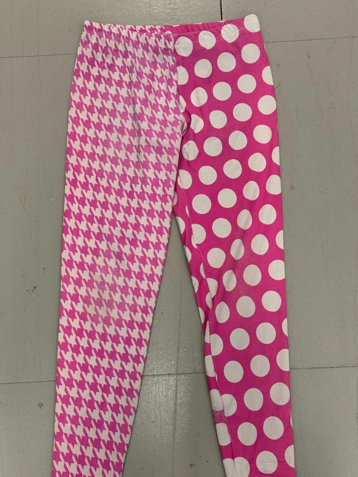 Pingping and Rabbit pink and white leggings size L - Image 3 of 4