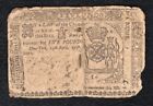 Ny-153 April 15, 1758 £5 Five Pounds New York Colonial Currency Note *Rare*