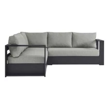 Tahoe 3-Piece Sectional Sofa Set in Gray Gray