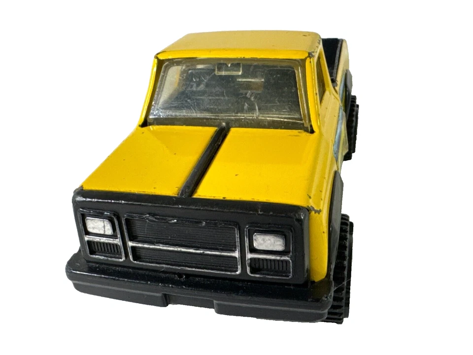 Vintage Tonka Racing Team Pickup Truck Yellow Blue Steel Made in USA Diecast Toy - Image 2 of 4