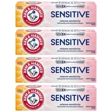 Pack of (4) New ARM & HAMMER Sensitive Teeth & Gums Toothpaste 4.5 oz