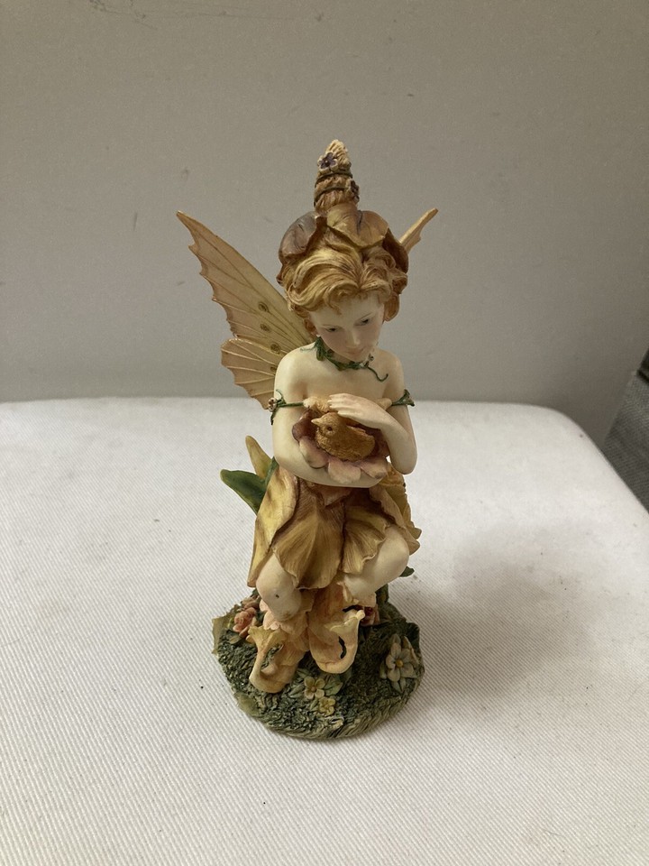 Leonardo Resin Fairy Holding Chick Figure,Fairy Ornament,”Tender Touch