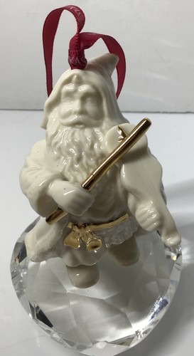 Mikasa White Porcelain Santa With Gold Trim, Playing Violin - Picture 3 of 6
