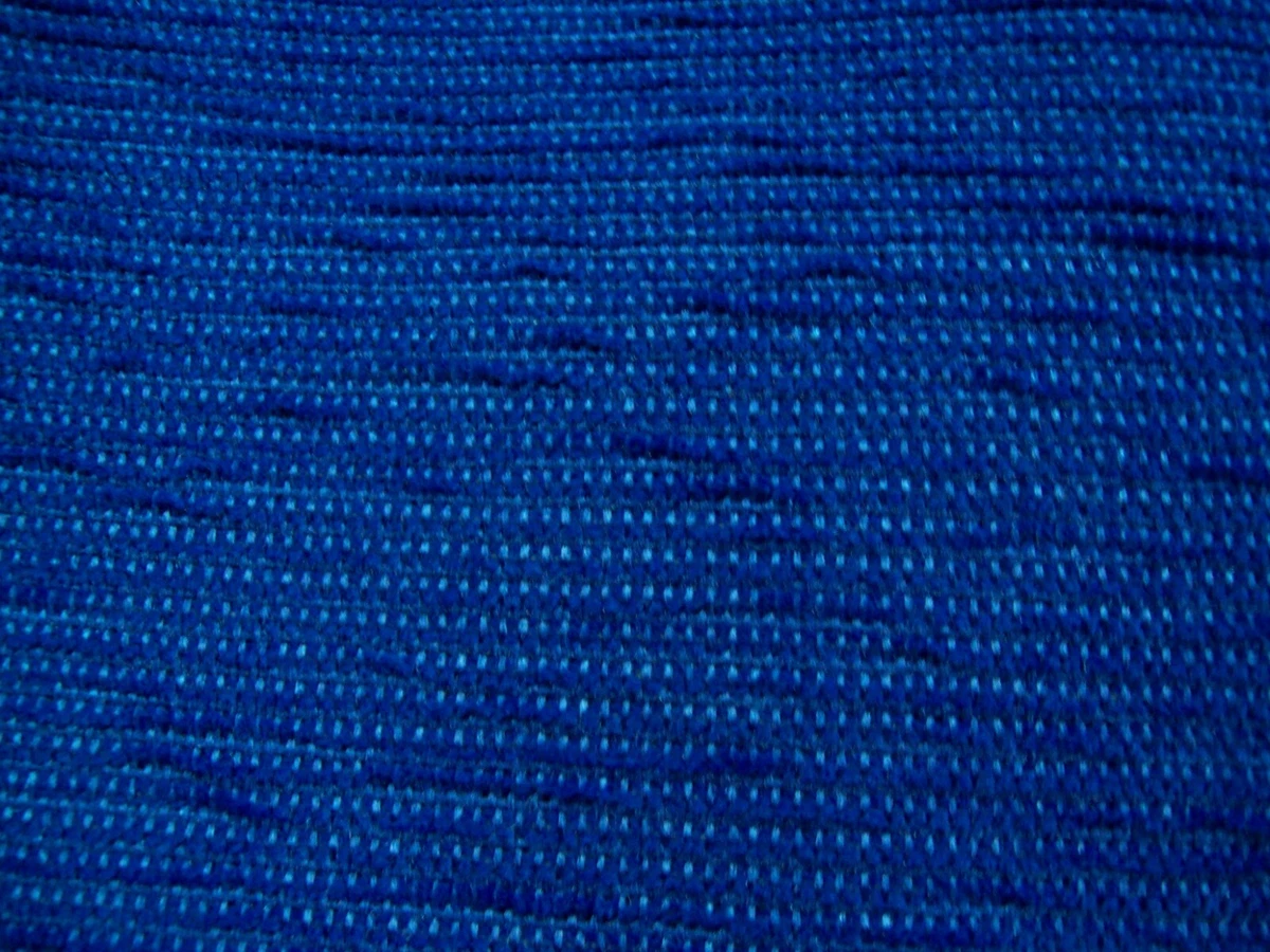 Cobalt Blue Upholstery Fabric Material Antiques velvet feel D  - 1.3m