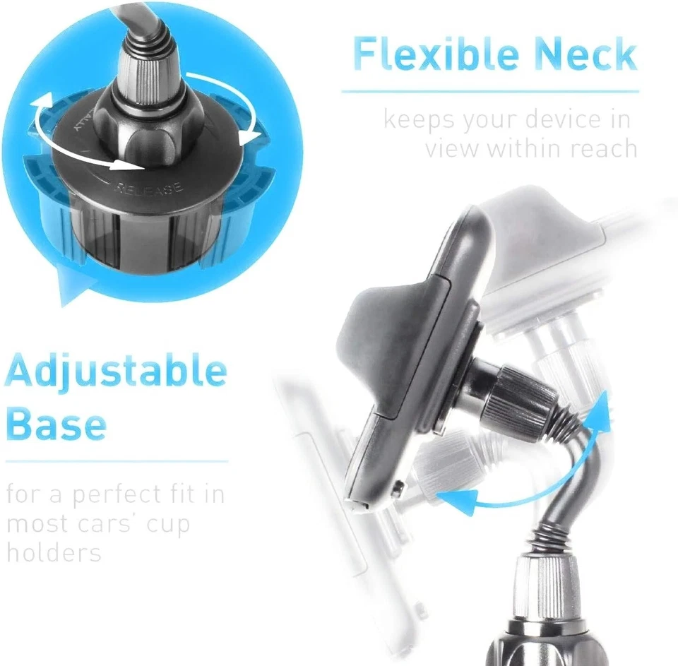 Macally Adjustable Automobile Cup Holder Mount for Cell Phones, NEW, SEALED  - Image 3 of 4