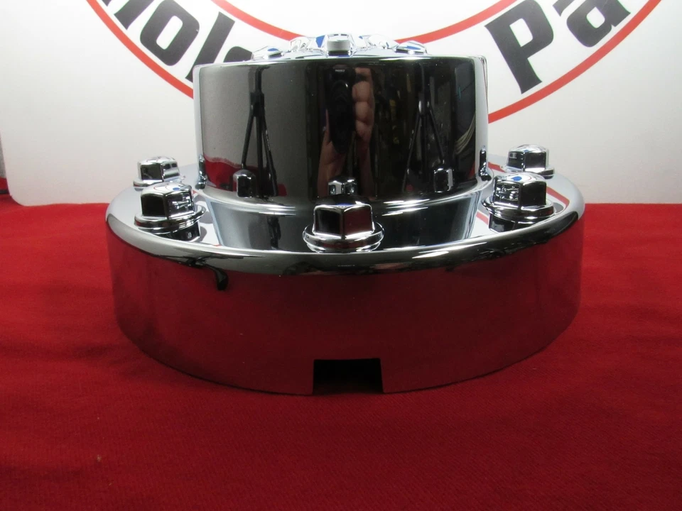 Cubierta de rueda doble tapa central trasera cromada Dodge Ram 3500 NUEVA OEM MOPAR Foto 2 de 4