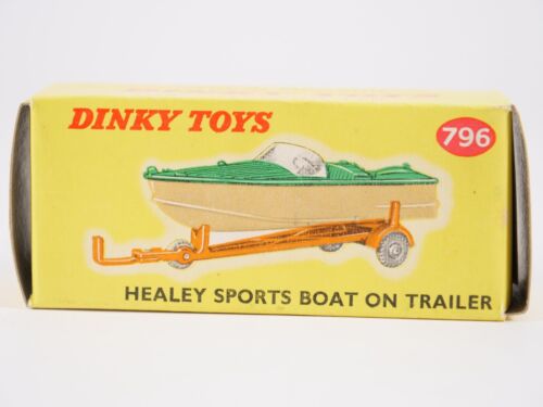 Dinky Toys GB No. 796 Healey SPORTS Boat On Trailer Boat New IN Box 1/43 - Picture 2 of 13