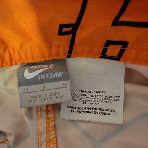 Nike Shorts Mens 32 Swim Board Orange All Over Print Delta Collab Netherlands - Picture 10 of 12