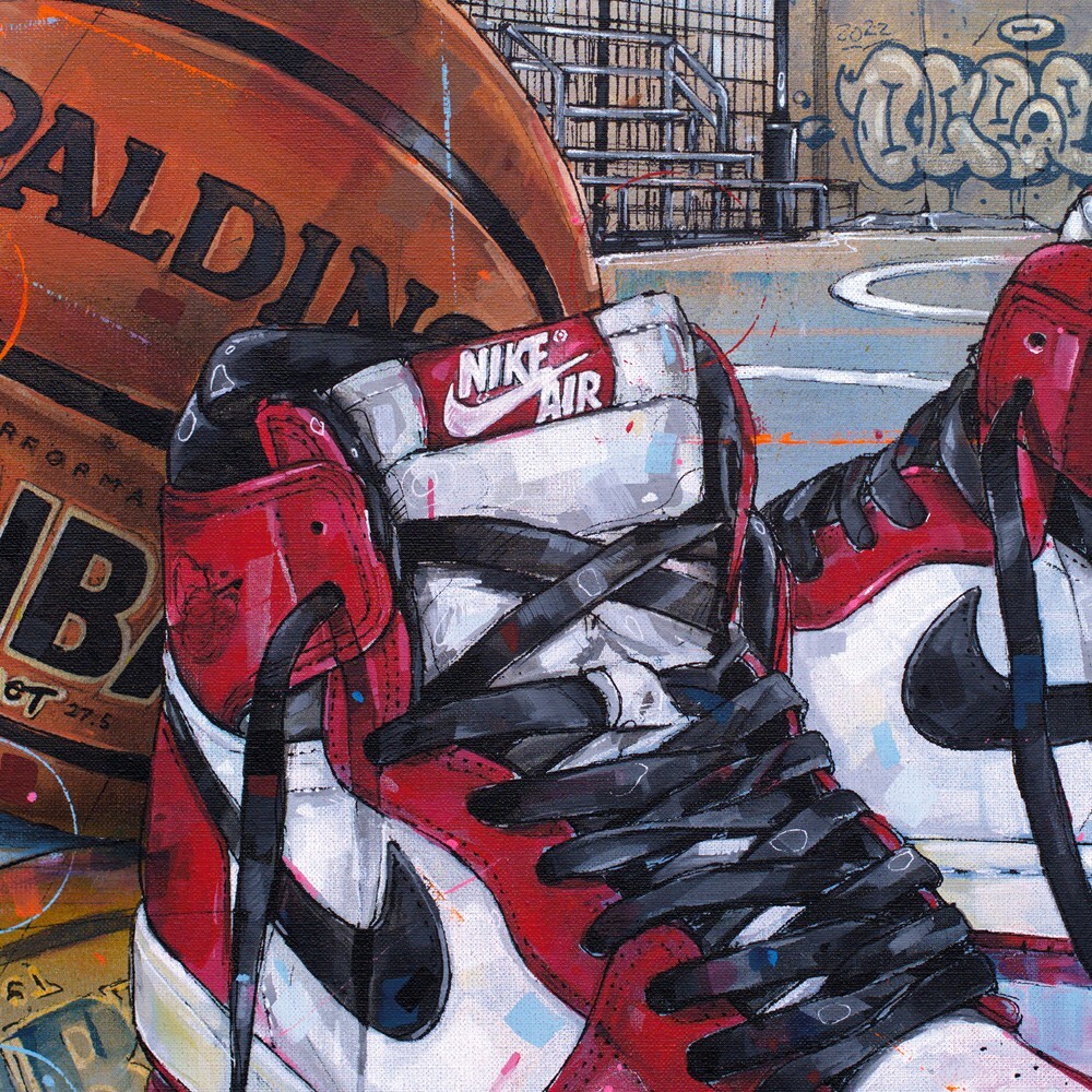 Nike Air Jordan 1 basketball court poster (50x70cm / 19.68×27.56
