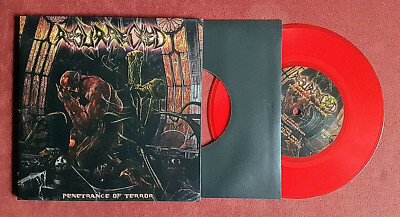 RESURRECTED Penetrance of terror 7'' gatefold red vinyl NEW - DEICIDE SUFFOCATION