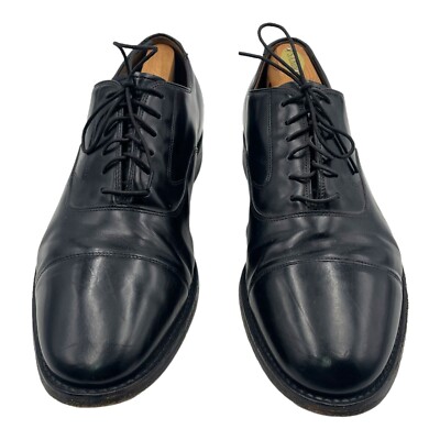 Johnston Murphy Melton Black Cap Toe Oxford Leather Dress 