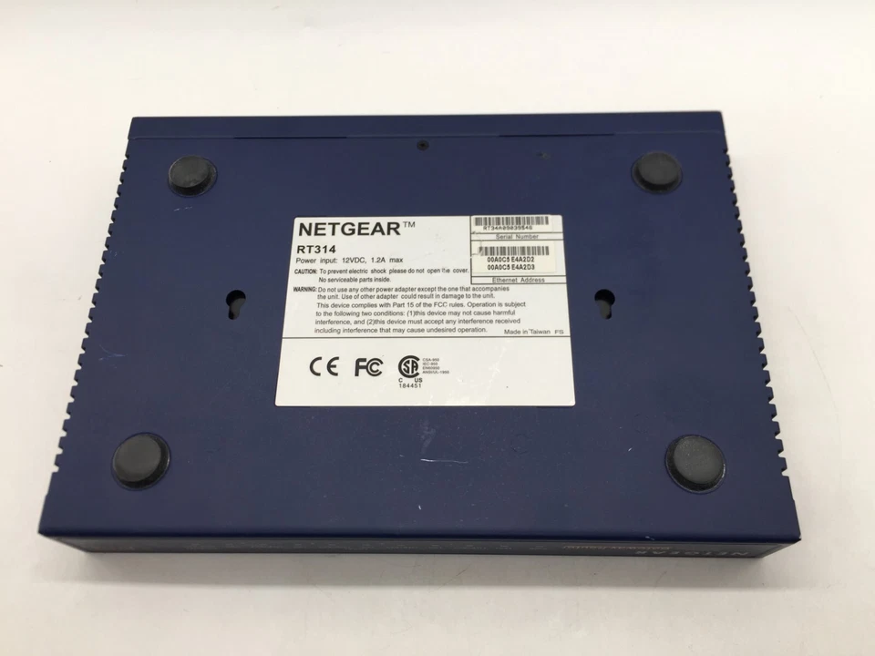 Netgear RT314 10/100Mbps Internet Access Gateway Router UNIT ONLY FREE S/H - Image 3 of 3