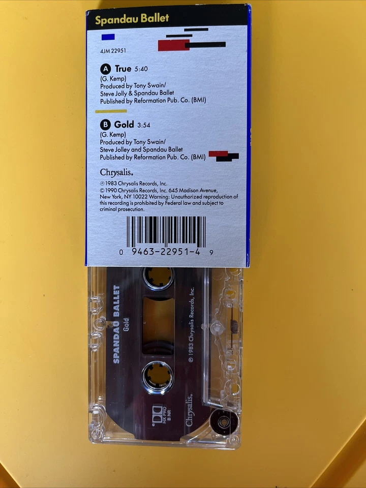 RARE Spandau Ballet True Cassette Single Classics 1983 &1990 Chrysalis 🎶 🎵 Foto 2 de 3