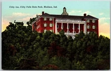 Madison Indiana IND, Clifty Inn, Clifty Falls State Park, Vintage Postcard