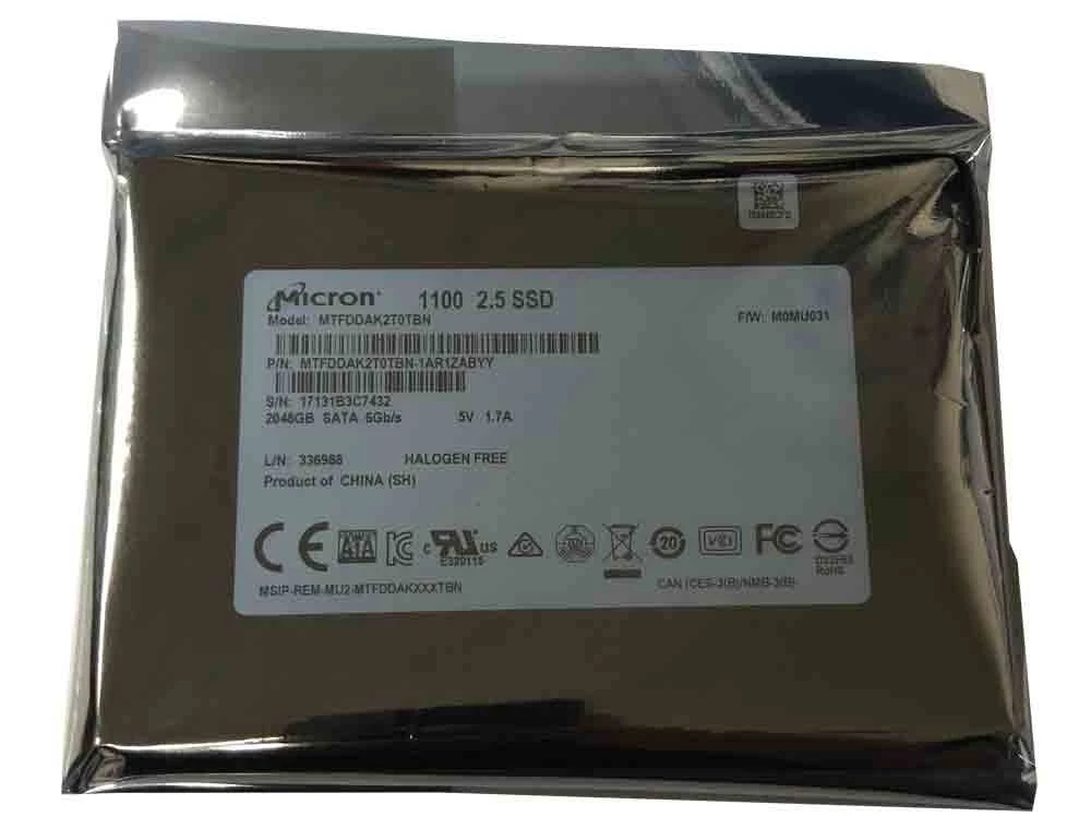25-PACK Micron 2TB 3D NAND SSD Solid State Drive MTFDDAK2T0TBN