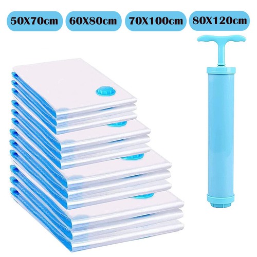 STRONG VACUUM STORAGE SPACE SAVING BAGS VAC BAG SPACE SAVER VACCUM VACUM BAG AU - Picture 13 of 17