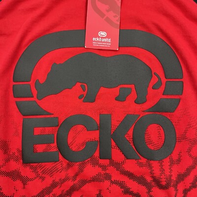 トップス ECKO UNLTD All Over Pattern Shirt ECKO UNLTD ALL OVER GRAPHIC TEE COMICS SERIES XL COTTON
