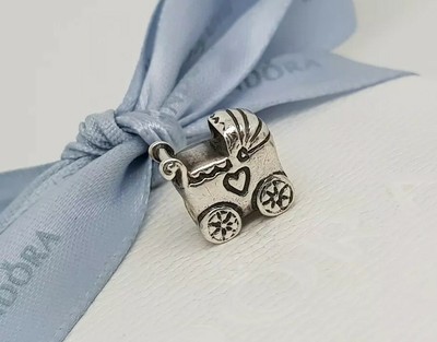 Authentic Pandora Sterling Silver Baby Pram Stroller Charm 790346 Retired | eBay