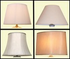 Large Table Lamp Shades: Silky Fabric Lampshade: Brand New Light Shades