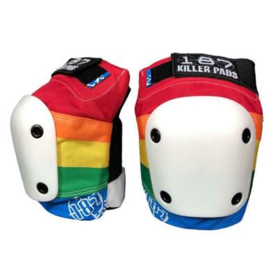 187 Killer Pads Slim Knieschützer Rainbow ERWACHSENE