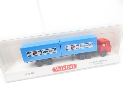 341N /04 - Wiking N 095002 - Henschel Container Sattelzug IP - top in OVP