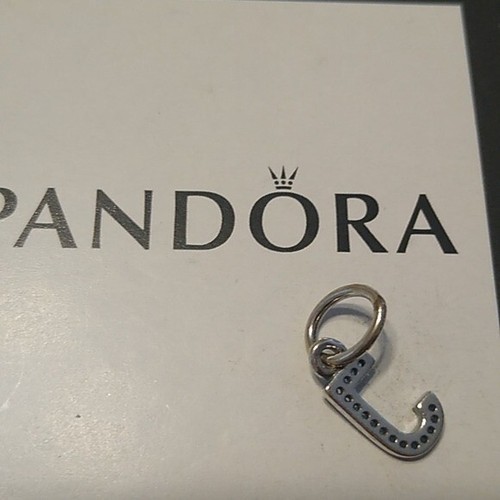 Pandora Ciondolo Lettera Scintillante J 791322cz Argento ALE 925 - Foto 2 di 2