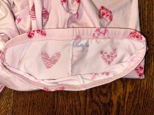 Matilda Jane Pajama Set 2 Piece Fairy Dust Heart AOP Pink Valentines Day Tween - Picture 8 of 10