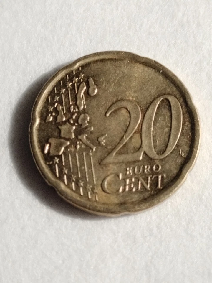 SPAIN 20 EURO CENT 2006 XF 1st TYPE,1st MAP,MIGUEL DE CERVANTES FRONT FACING,a q - Image 3 of 4